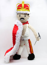 Cargar imagen en el visor de la galería, Freddie Mercury With Crown Wool Doll