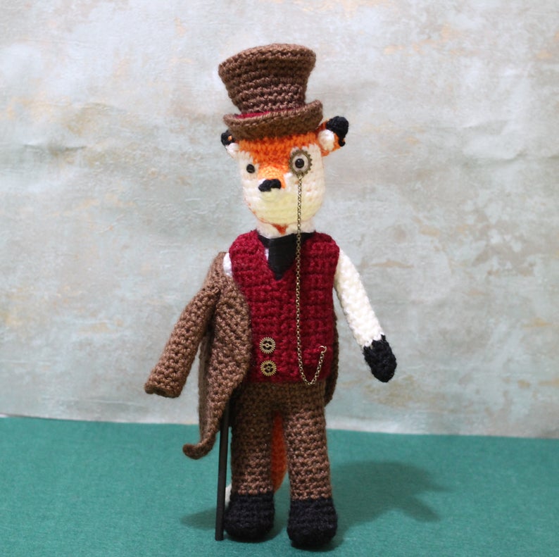 Lord Phileas Fox Wool Doll