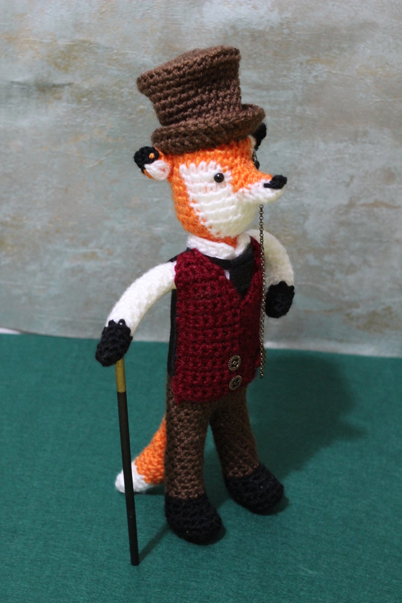 Lord Phileas Fox Wool Doll