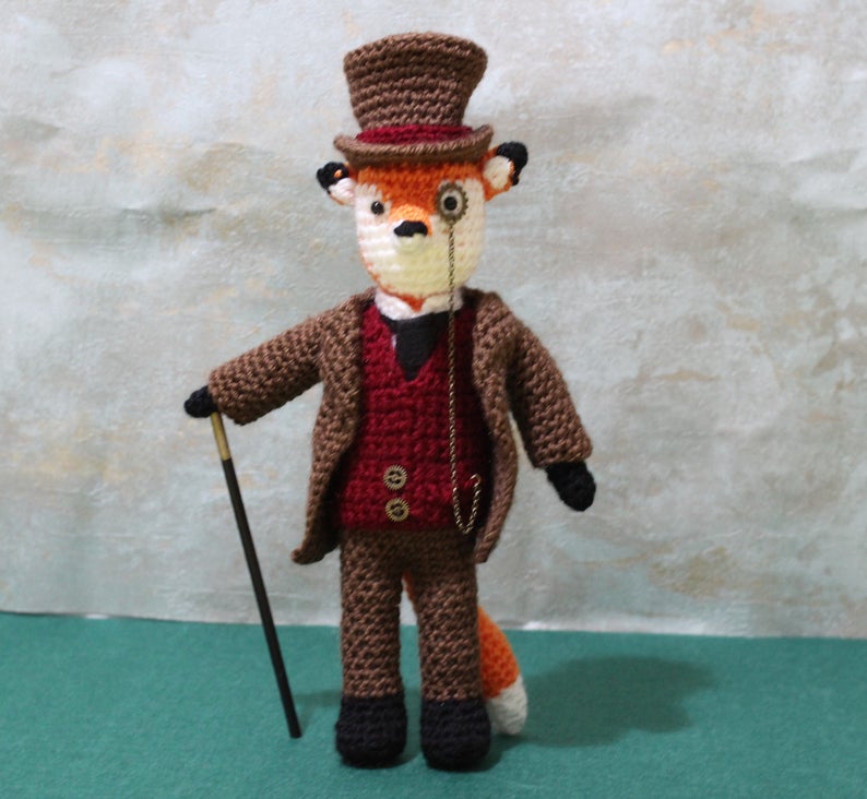Lord Phileas Fox Wool Doll