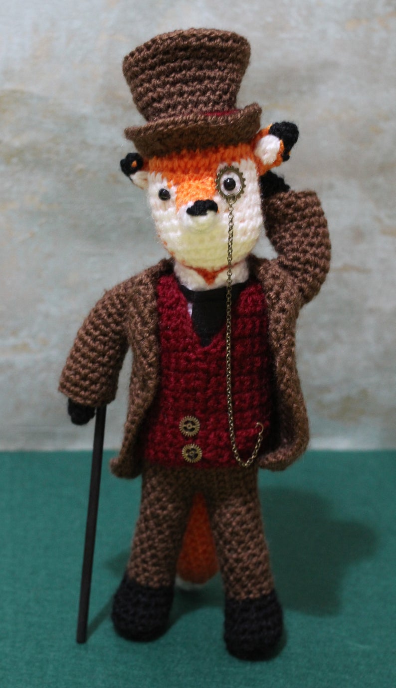 Lord Phileas Fox Wool Doll