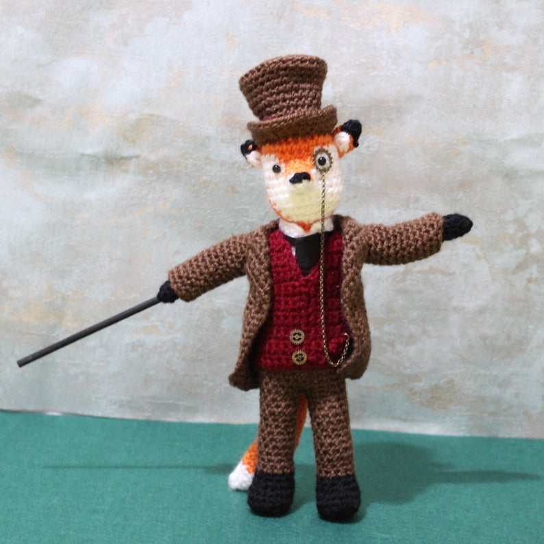 Lord Phileas Fox Wool Doll
