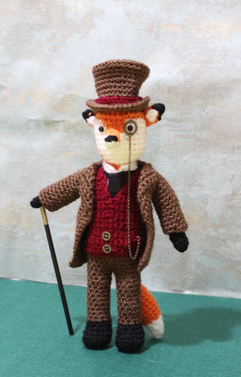 Lord Phileas Fox Wool Doll