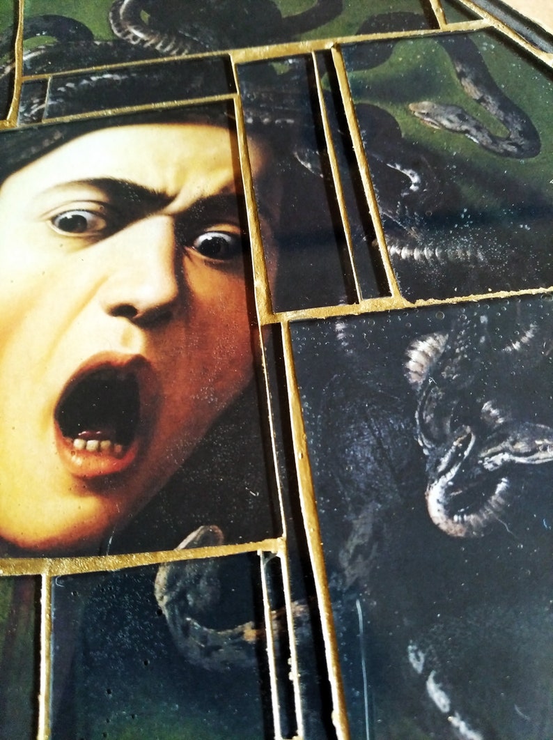 Wall Mosaic "Medusa by Caravaggio"
