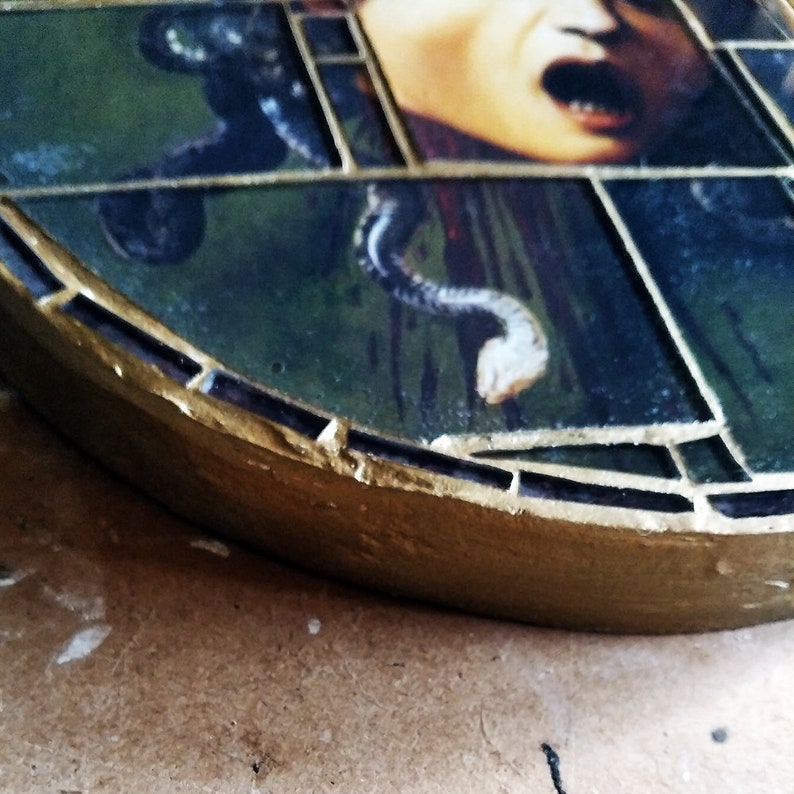 Wall Mosaic "Medusa by Caravaggio"