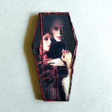 Load image into Gallery viewer, Coffin Glass mosaic magnet &quot; Nosferatu and Victim&quot;