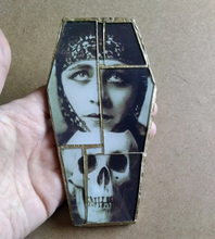 Load image into Gallery viewer, Coffin Glass mosaic magnet  &quot;Valeska Suratt&quot;