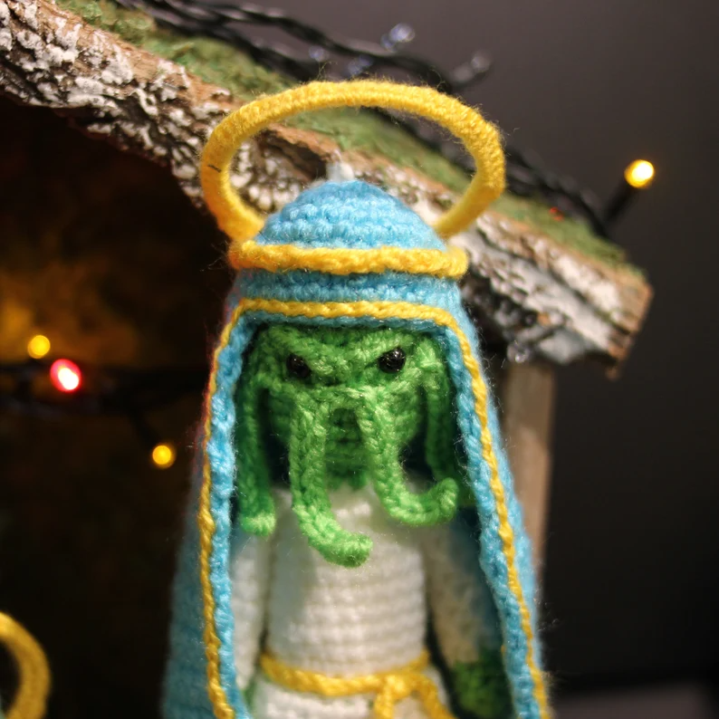 Nativity scene set Cthulhu