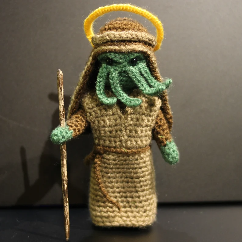 Nativity scene set Cthulhu