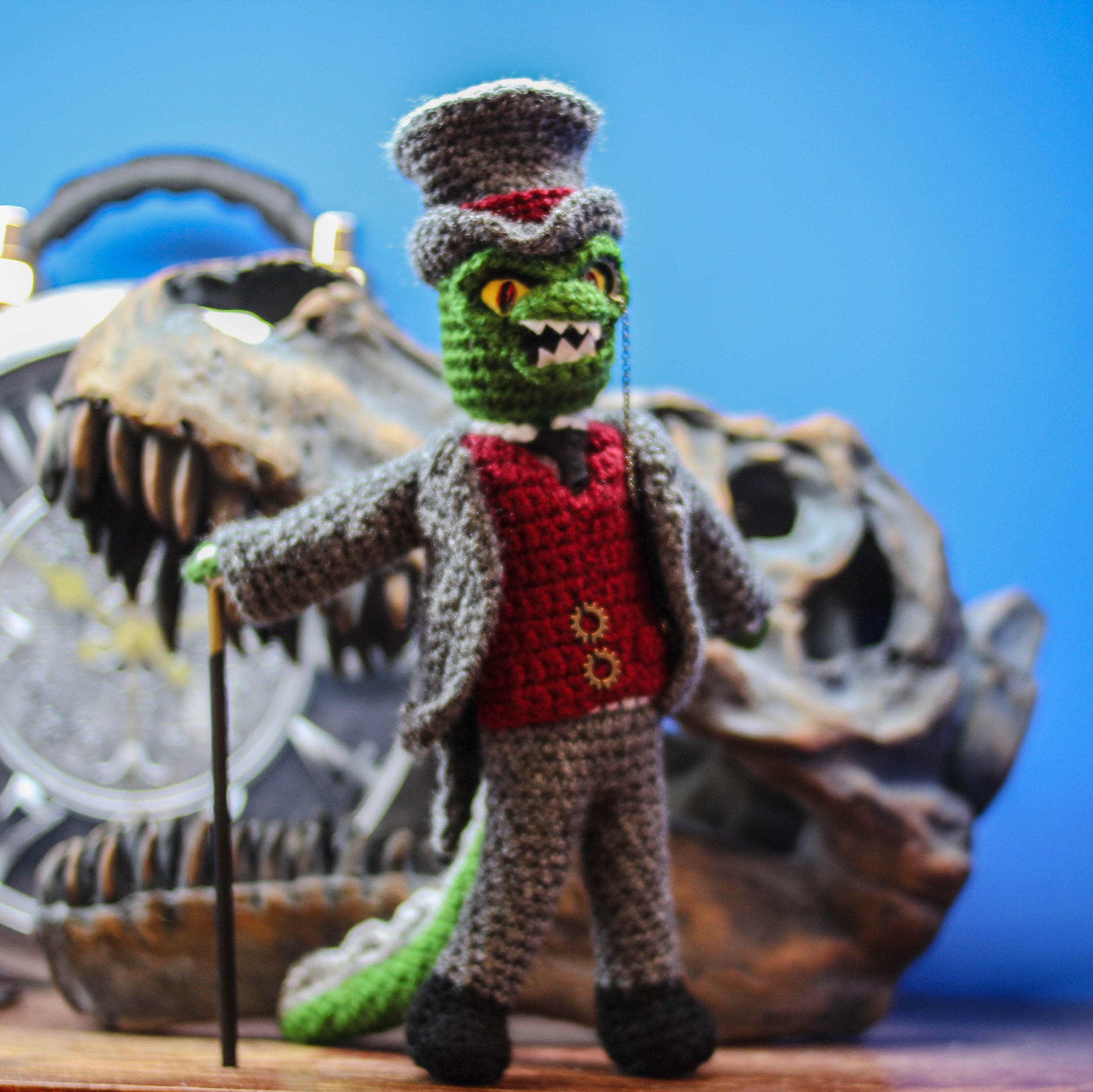 Lord Godzilla Steampunk wooldoll