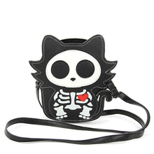 Load image into Gallery viewer, Skeleton Cat Crossbody Bag