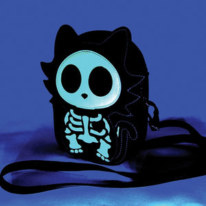 Skeleton Cat Crossbody Bag