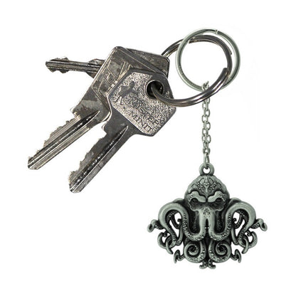 Cthulhu Silver metal keychain