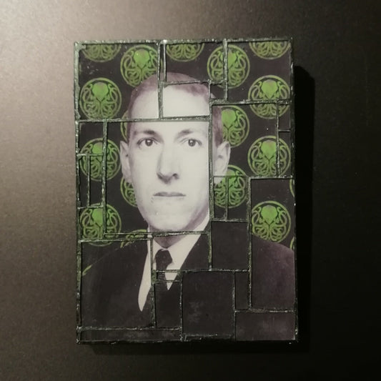 Mosaico de pared "H.P.Lovecraft Verde"