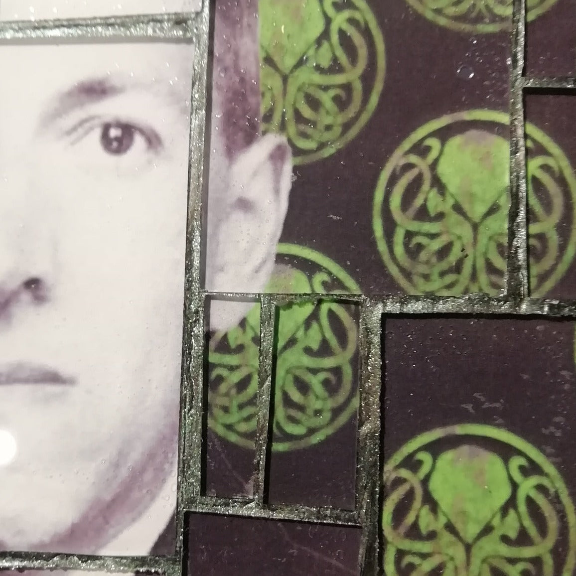 Wall Mosaic "H.P. Lovecraft Green"