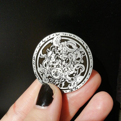 Sigil of the Necronomicon Gate Coin