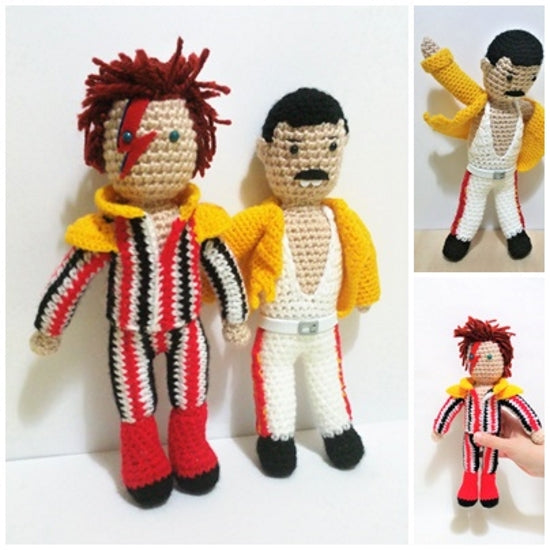 Mercury and bowie wooldoll by Kutuleras