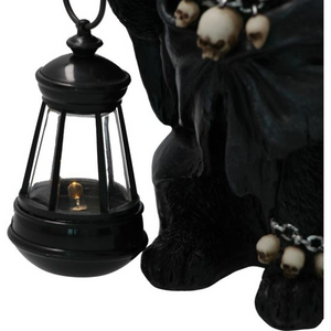 Skull Kitty with Lantern